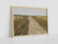 Józef Chełmoński Wandbilder, Leinwandbild Feldweg, Leinwandgemälde Poster, Kunstdruck Poster