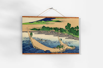 Hokusai Ukiyo-e Leinwand-Dekor Meisterwerke: Ozeanszenen & Provinziallandschaften