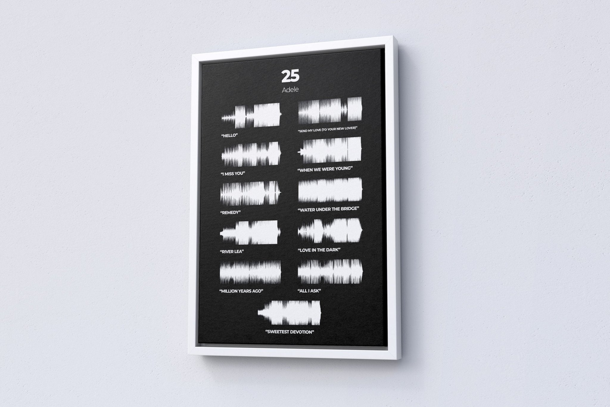 Adele Album Cover Canvas Wall Art - Canvasworkshop