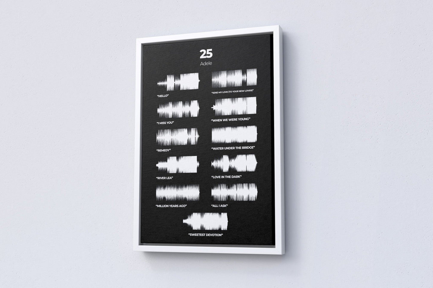 Adele Album Cover Canvas Wall Art - Canvasworkshop