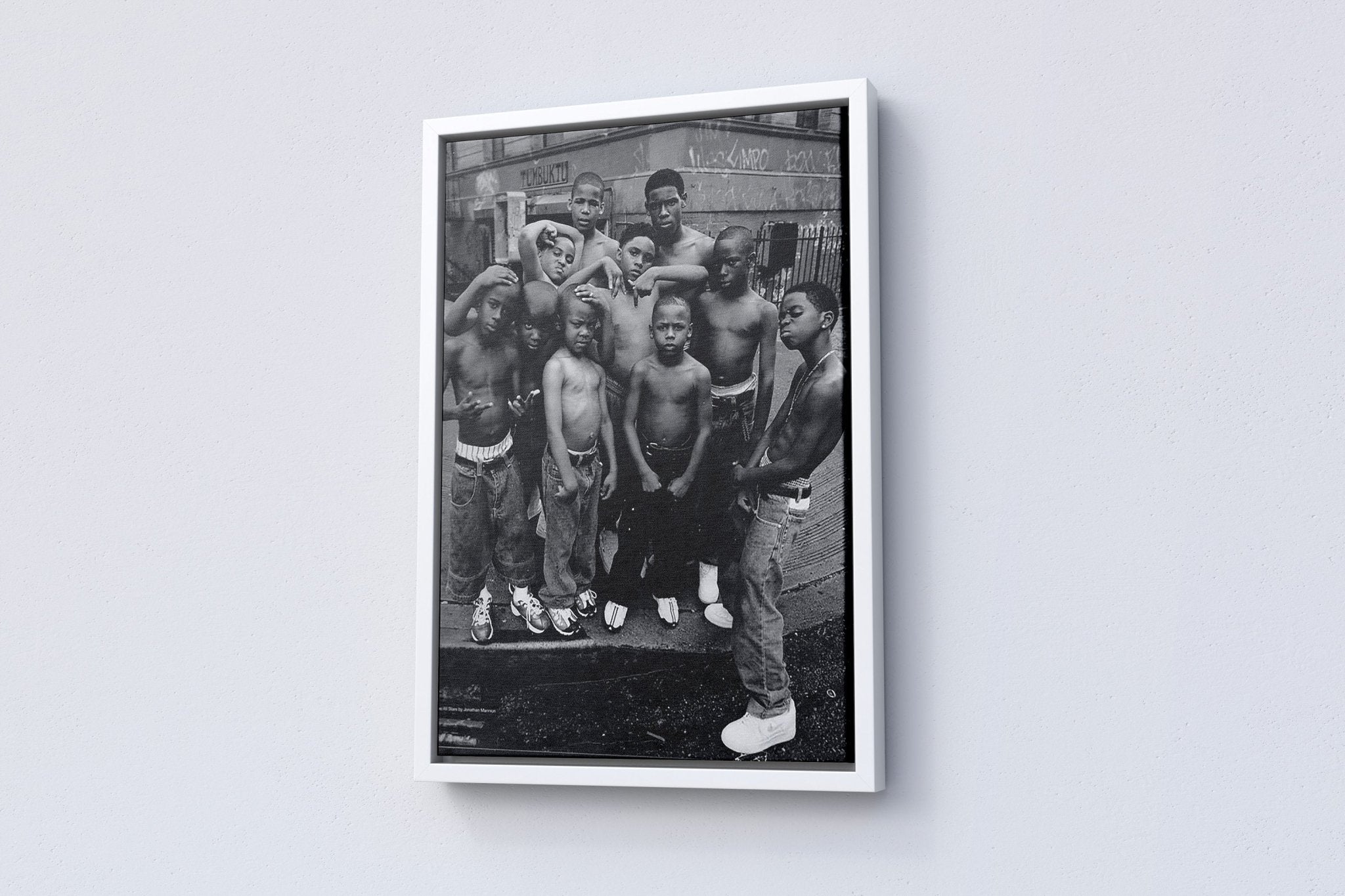 African Children Vintage Photography Canvas Poster - Canvasworkshop
