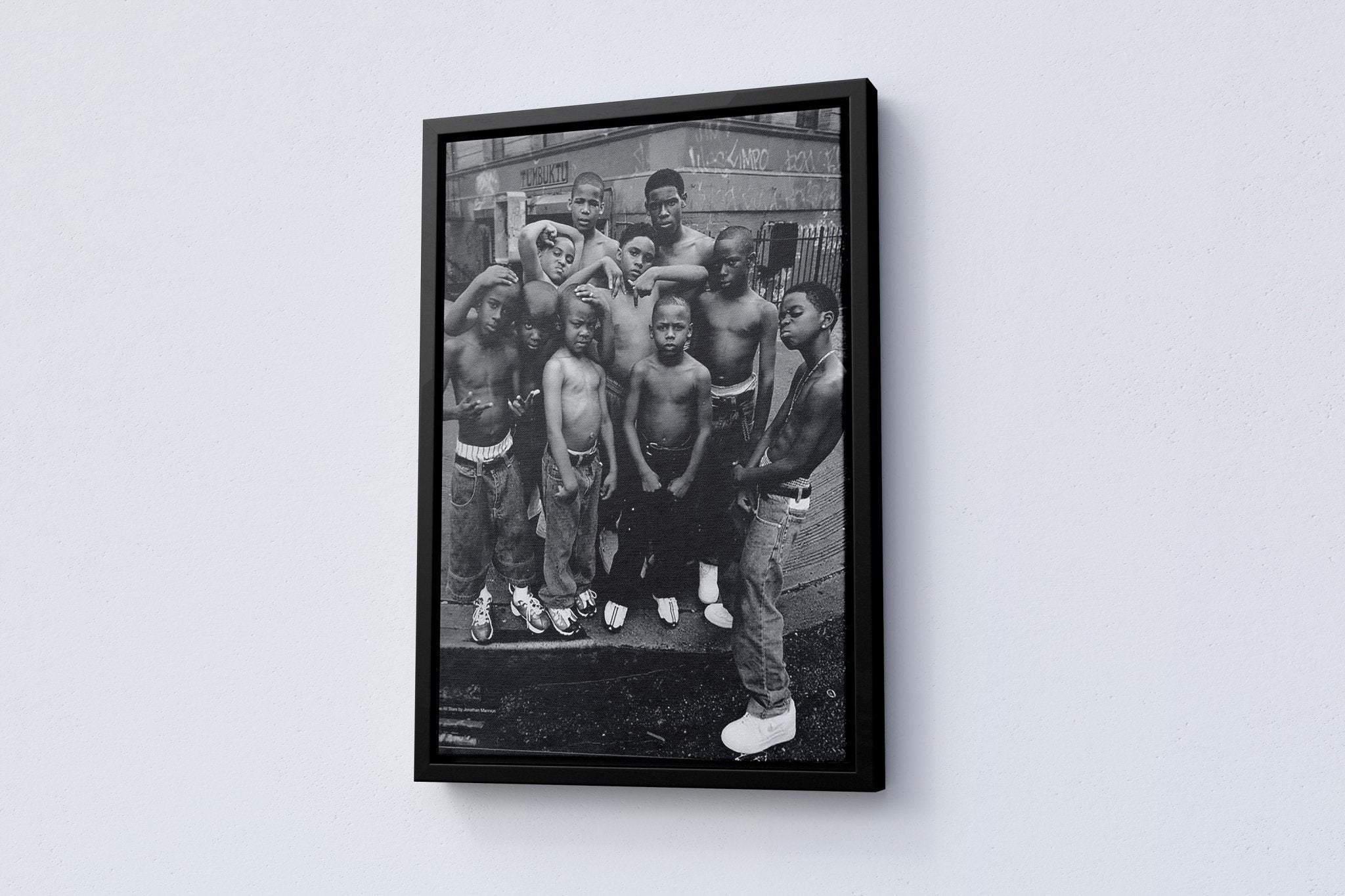 African Children Vintage Photography Canvas Poster - Canvasworkshop