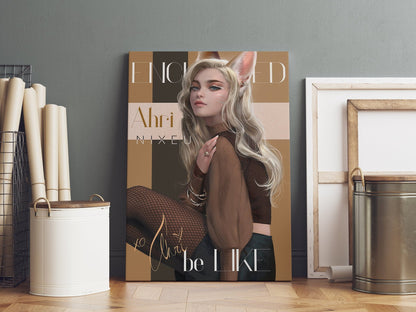 Ahri Art League Of Legends Canvas Poster - Canvasworkshop
