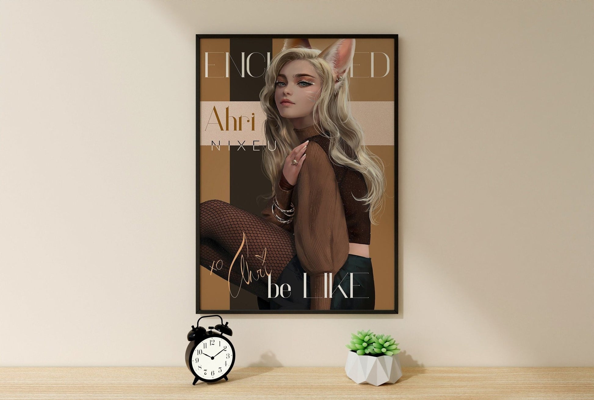 Ahri Art League Of Legends Canvas Poster - Canvasworkshop