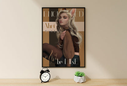 Ahri Art League Of Legends Canvas Poster - Canvasworkshop