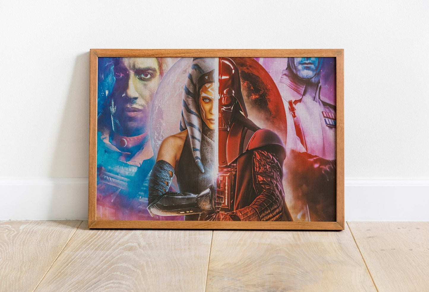 Ahsoka Tano & Darth Vader Canvas Poster - Canvasworkshop