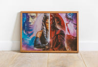 Ahsoka Tano & Darth Vader Canvas Poster - Canvasworkshop