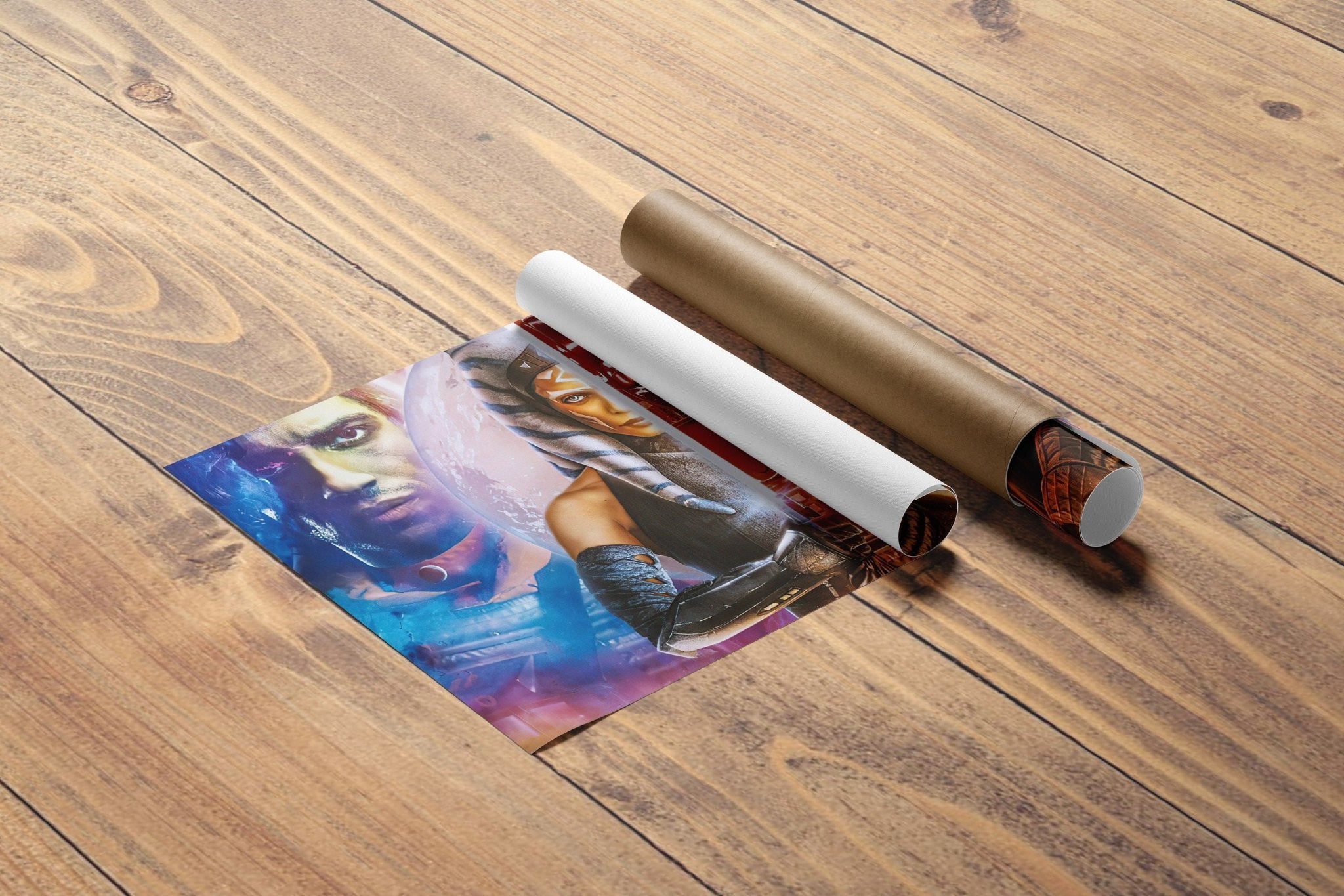 Ahsoka Tano & Darth Vader Canvas Poster - Canvasworkshop