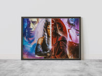 Ahsoka Tano & Darth Vader Canvas Poster - Canvasworkshop