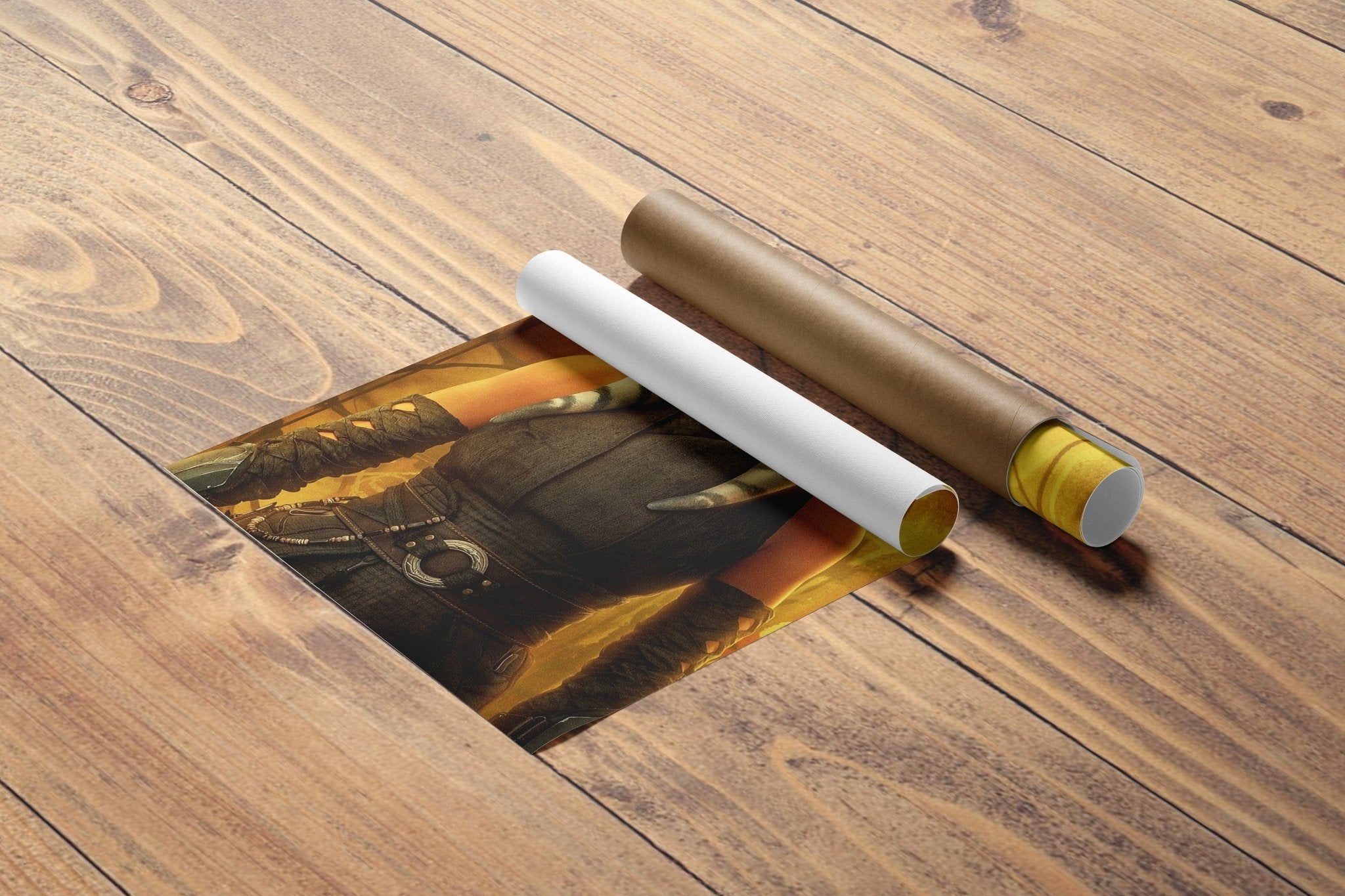 Ahsoka Tano & Darth Vader Canvas Poster - Canvasworkshop