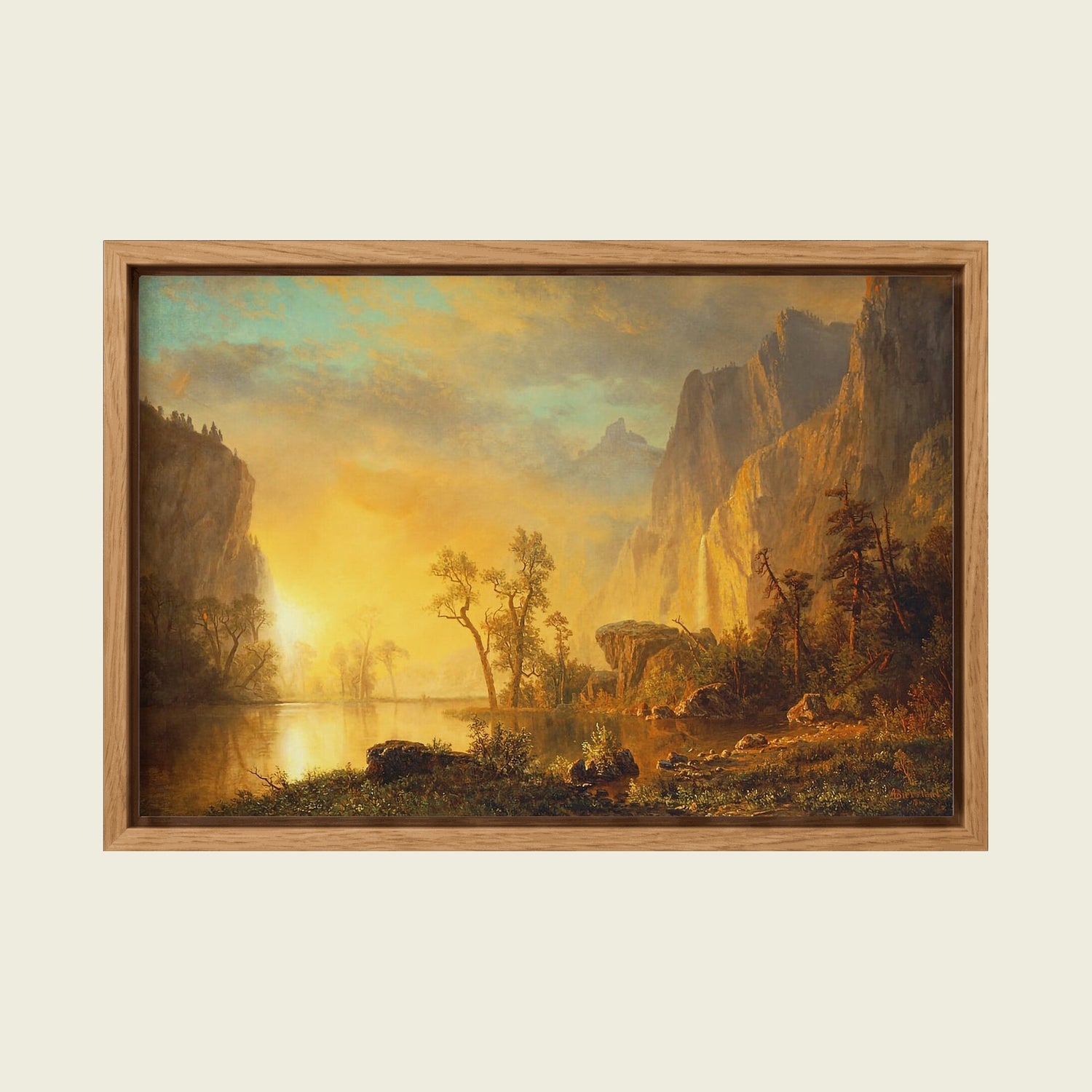Feed Floating Oak Albert Bierstadt Looking Down Yosemite Valley