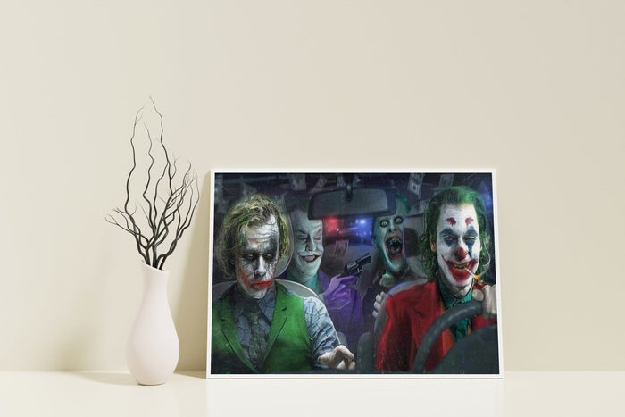 All Joker in the Car Canvas Wall Decor