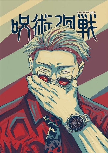 Artwork Anime Canvas Wall Art, Jujutsu Kaisen Wall Art,Kento Nanami Anime Poster - Canvasworkshop