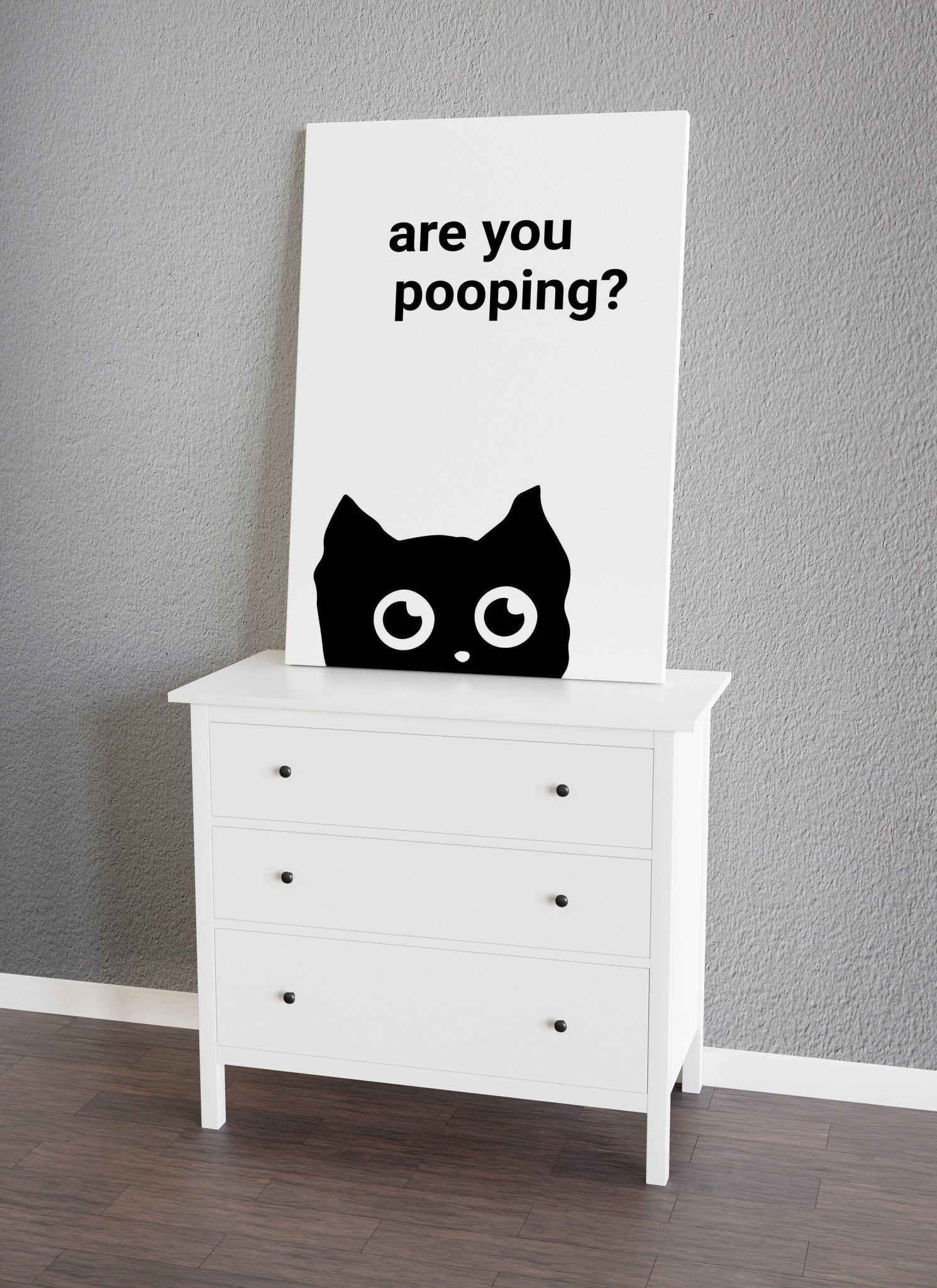 Are You Pooping Toilet Canvas Funny Art - Canvasworkshop