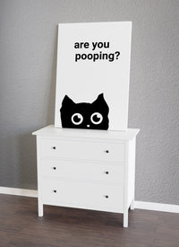 Are You Pooping Toilet Canvas Funny Art - Canvasworkshop