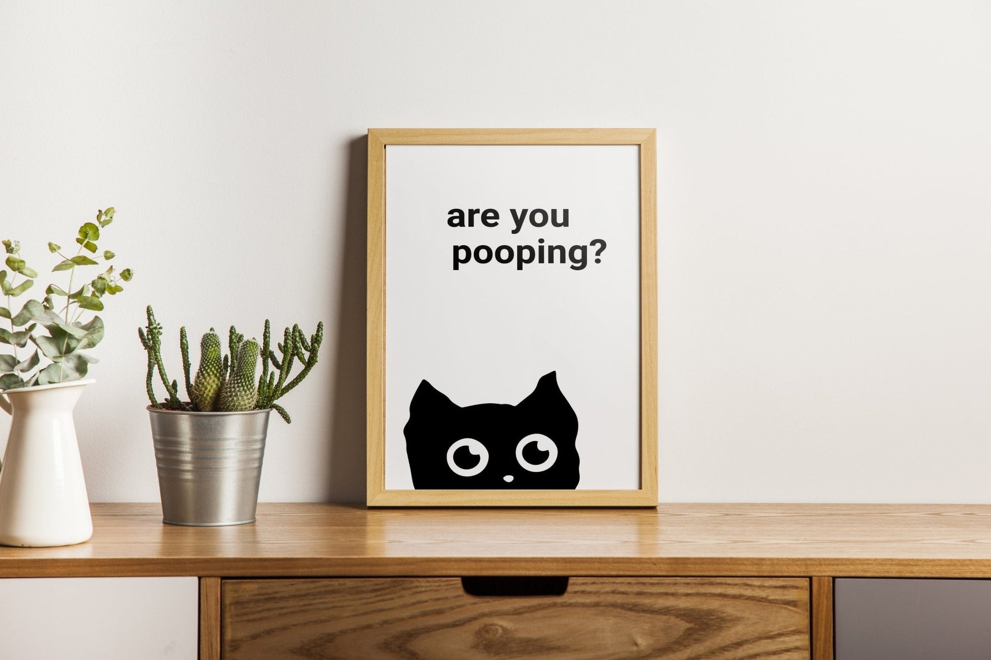 Are You Pooping Toilet Canvas Funny Art - Canvasworkshop