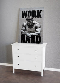 Arnold Schwarzenegger Hard Work Canvas Art - Canvasworkshop