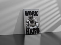 Arnold Schwarzenegger Hard Work Canvas Art - Canvasworkshop