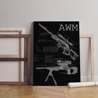 AWM Blueprint Canvas Poster - Canvasworkshop