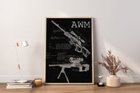 AWM Blueprint Canvas Poster - Canvasworkshop