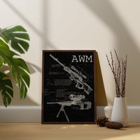 AWM Blueprint Canvas Poster - Canvasworkshop