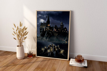 Beliebte Leinwandbilder für Filme, Wizard School Poster, cooles Filmplakat, Science-Fiction-Film-Leinwand