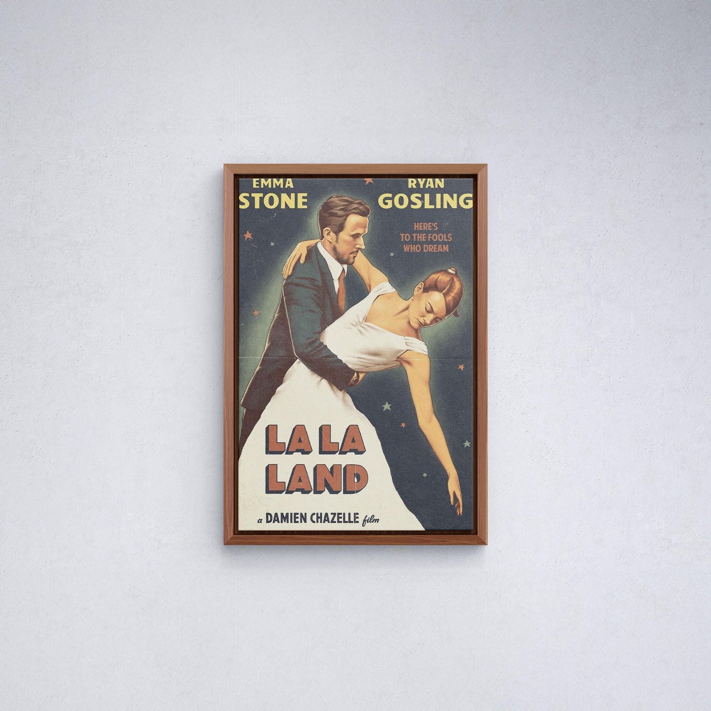La La Land Filmplakat - Atemberaubende Kinokunst Leinwand