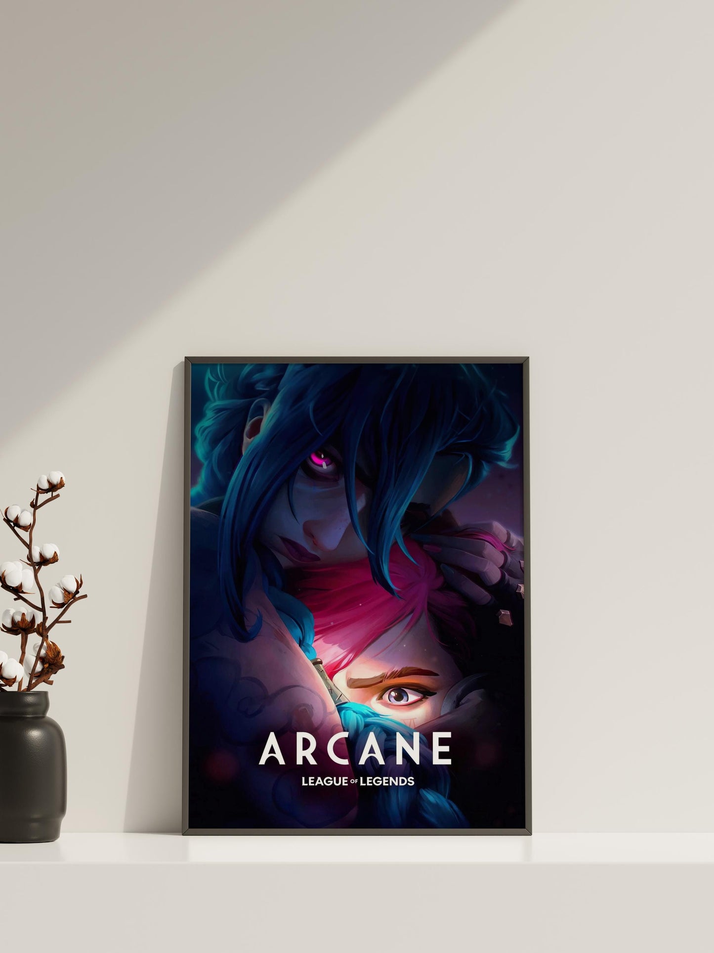Arcane Poster, LoL Arcane Cover, Arcane Leinwand, Gaming Wandkunst, Gaming Leinwandposter, Jinx Poster, Geschenk für Gamer, Arcane Neue Staffel