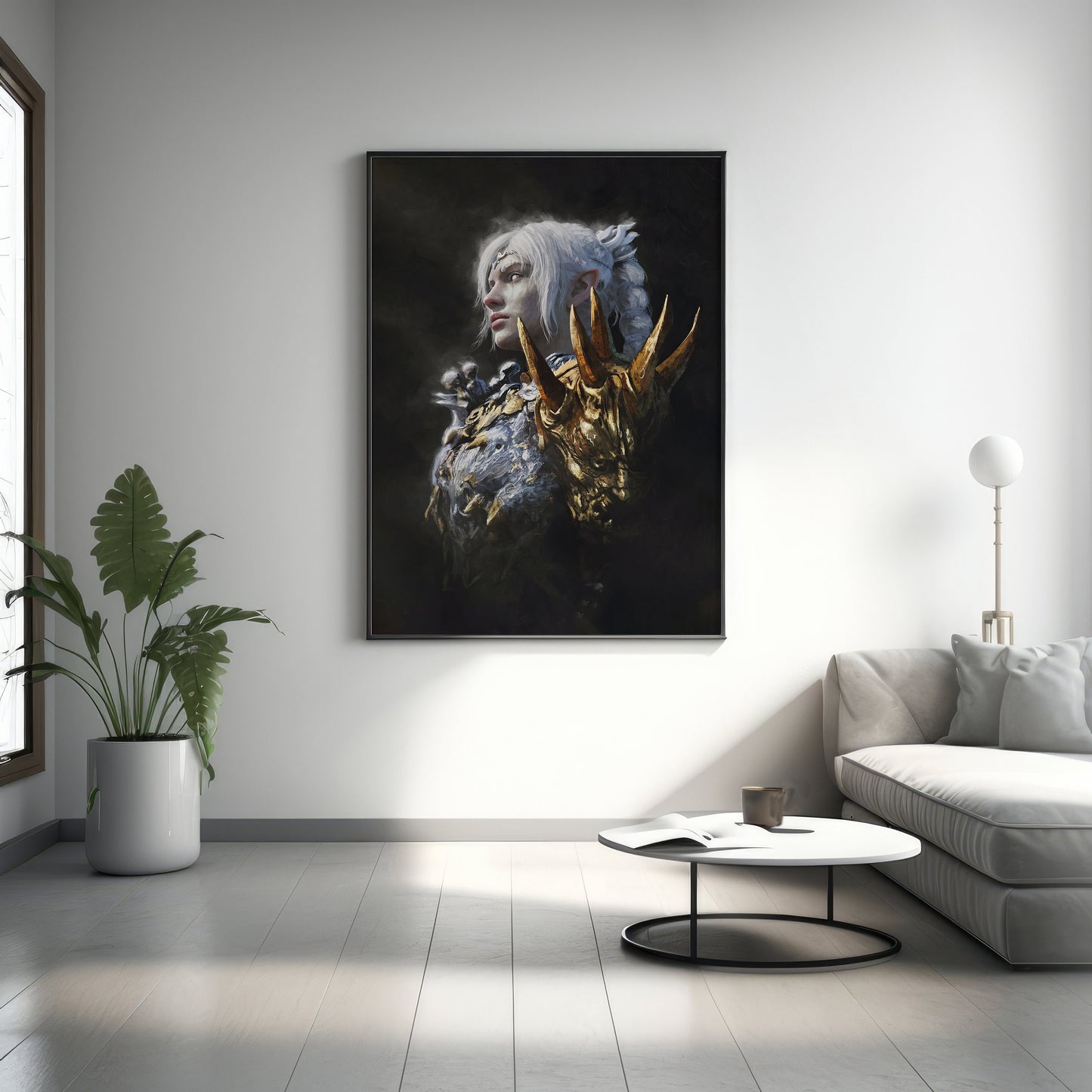 Baldur's Gate Schattenherz Leinwandbild, Baldur's Gate Leinwandposter, Gaming Wandkunst, Geschenk für Gamer