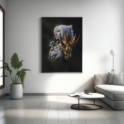 Baldur's Gate Schattenherz Leinwandbild, Baldur's Gate Leinwandposter, Gaming Wandkunst, Geschenk für Gamer