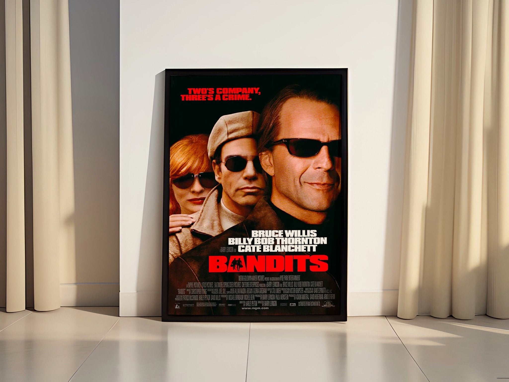 Bandits Retro Movie Canvas Poster - Canvasworkshop