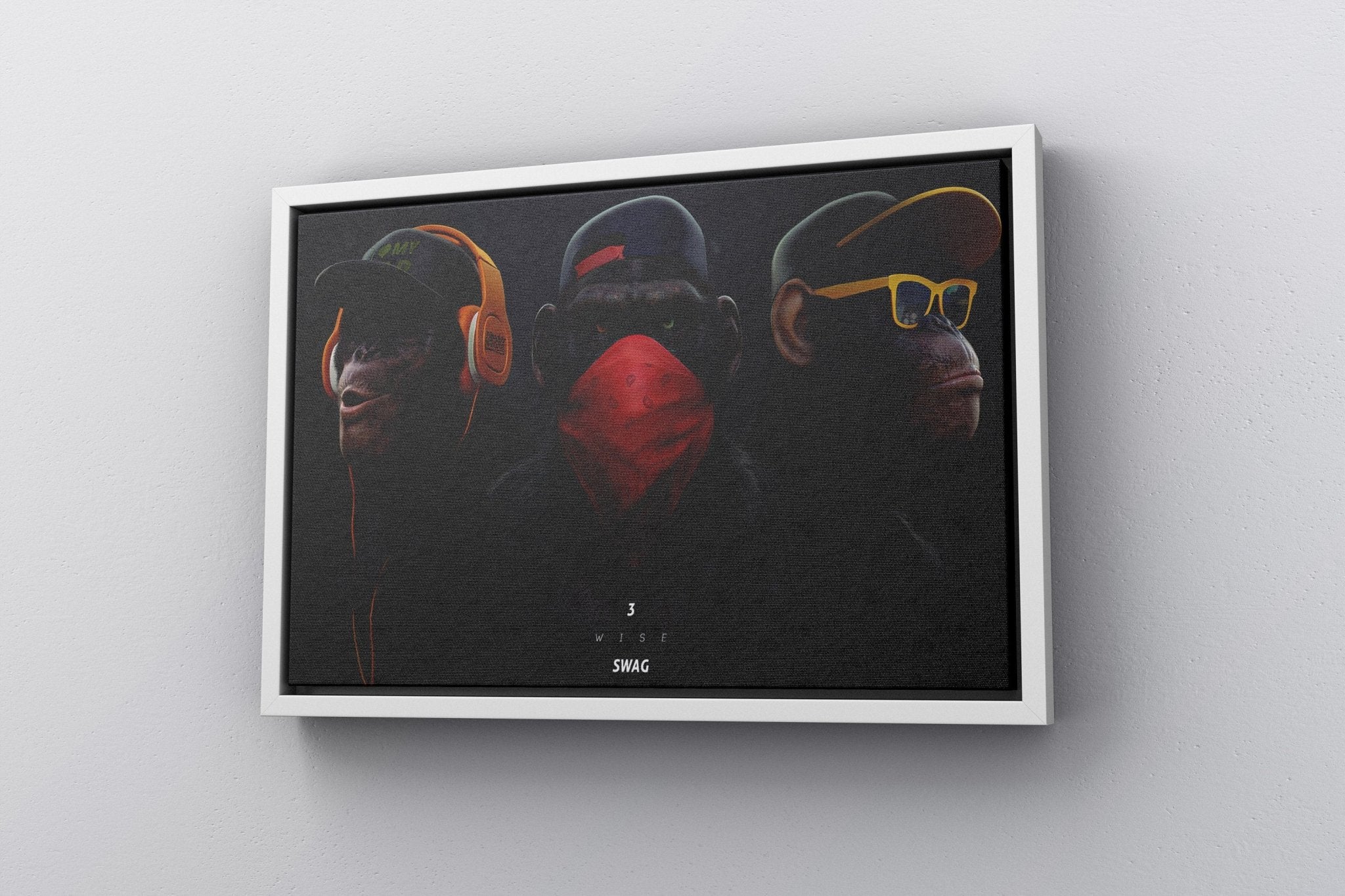 Banksy Monkey Canvas Wall Art - Canvasworkshop