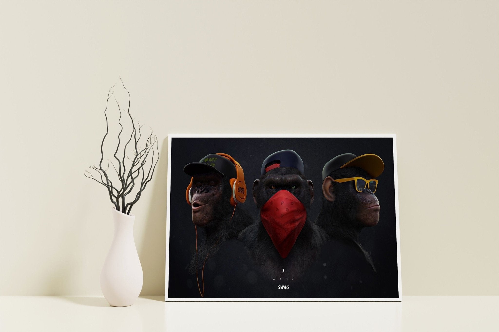 Banksy Monkey Canvas Wall Art - Canvasworkshop