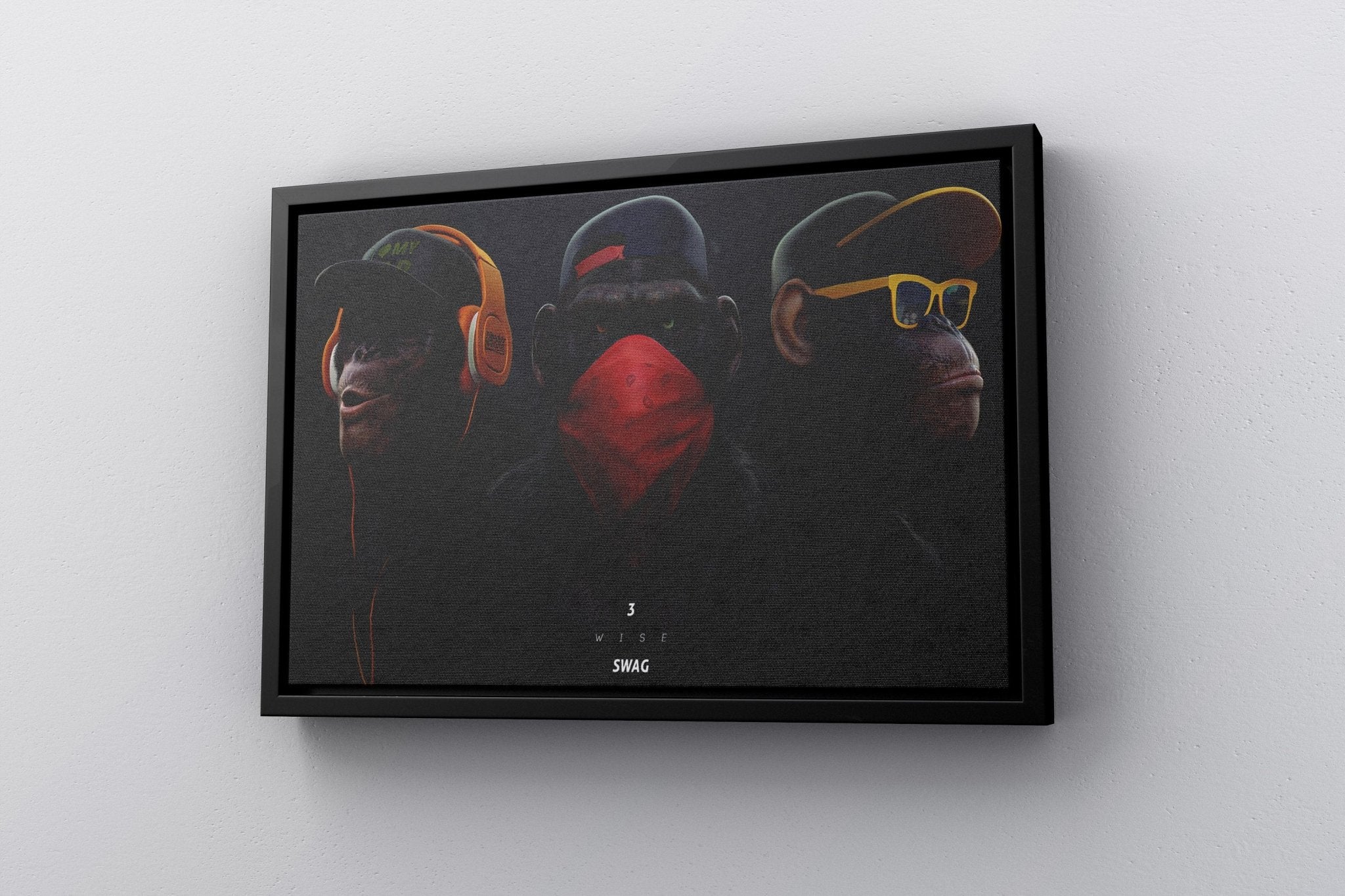 Banksy Monkey Canvas Wall Art - Canvasworkshop