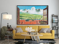 Howl's Moving Castle Canvas Wall Art, Howl's Moving Castle Poster, Anime Wall Art, Anime Wall Decor, Ghibli Poster, Anime Poster
