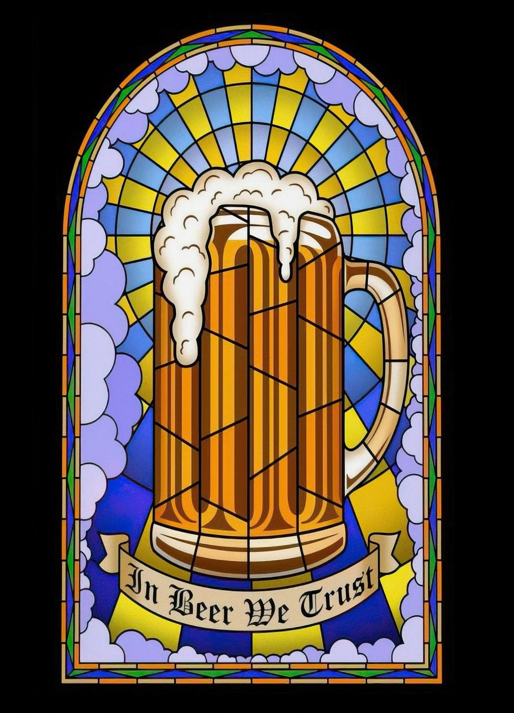 Thank God for Beer In Beer We Trust Wall Art