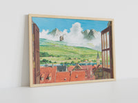 Howl's Moving Castle Canvas Wall Art, Howl's Moving Castle Poster, Anime Wall Art, Anime Wall Decor, Ghibli Poster, Anime Poster
