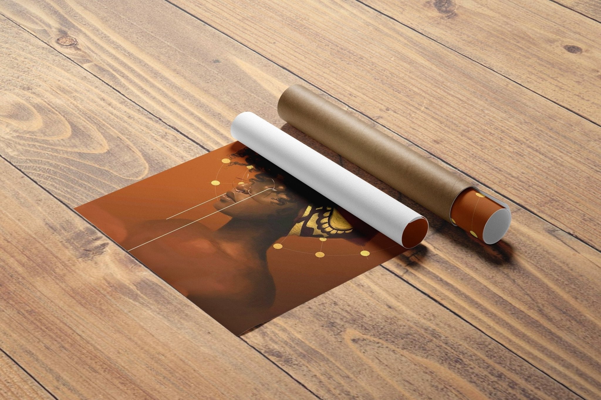 Black Woman Canvas Poster - Canvasworkshop