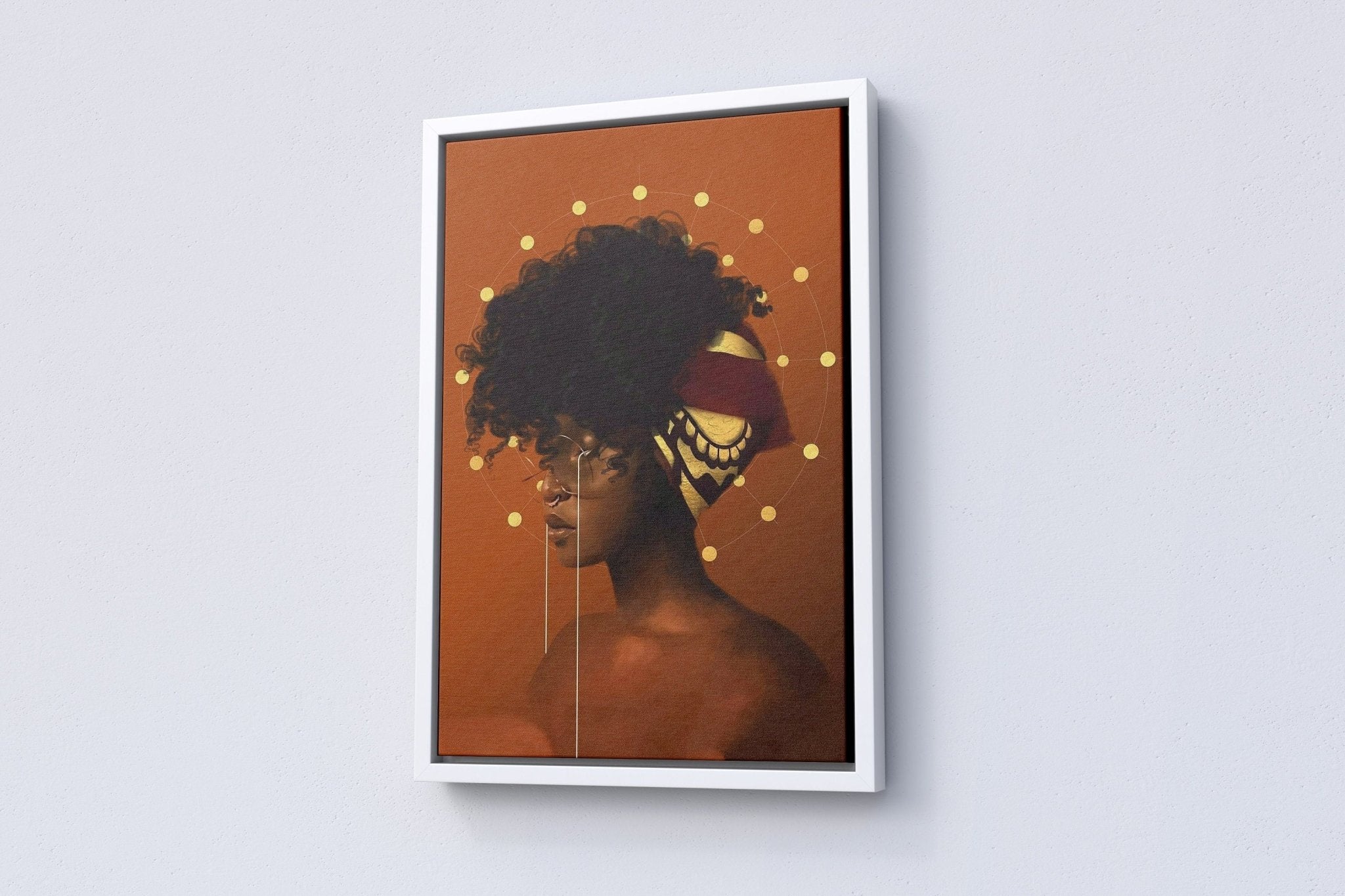 Black Woman Canvas Poster - Canvasworkshop