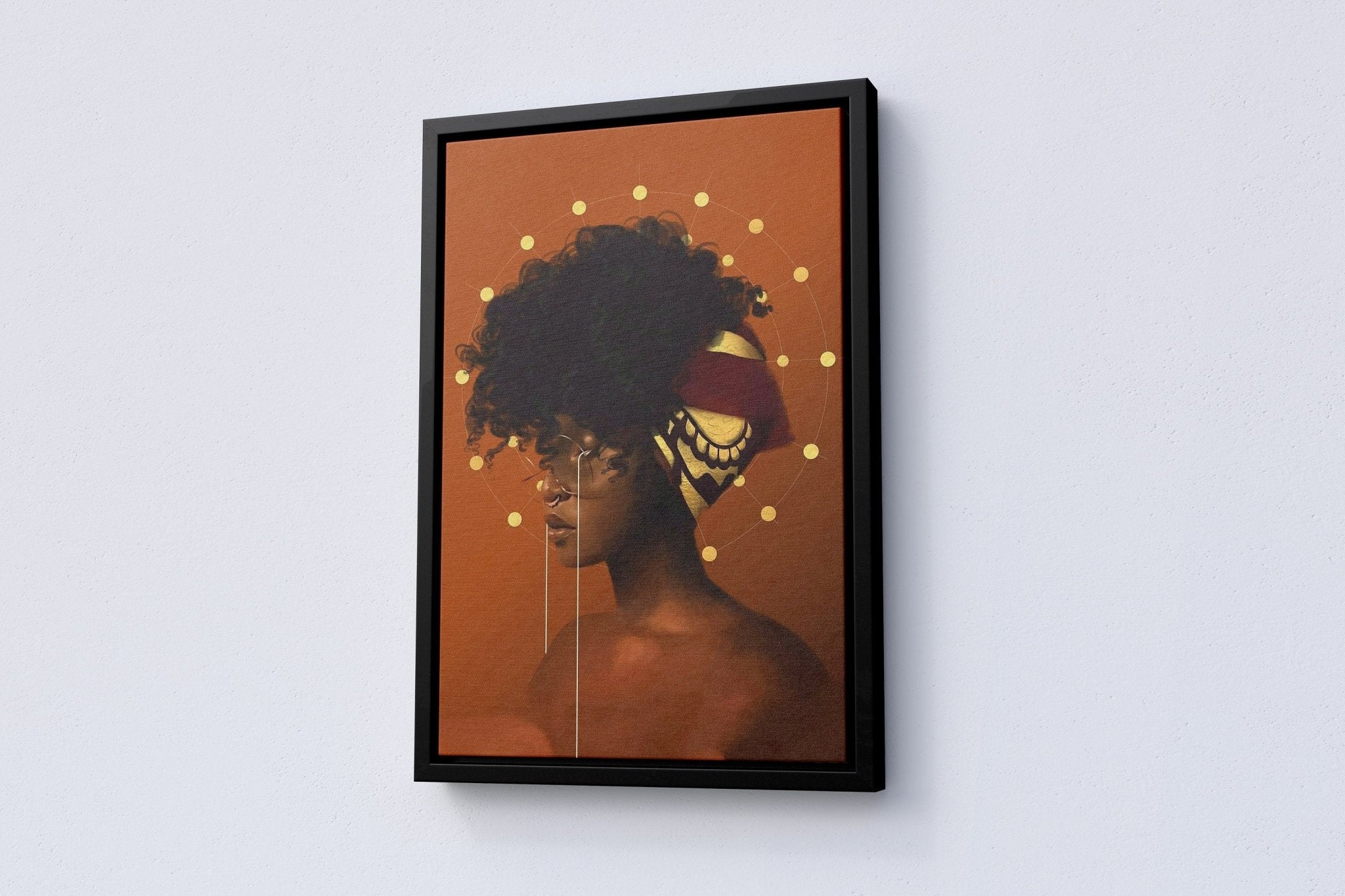 Black Woman Canvas Poster - Canvasworkshop