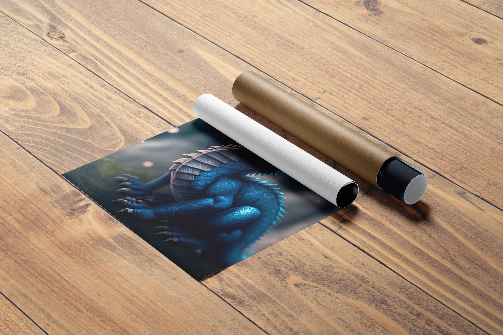 Blue Dragon Canvas Wall Art - Canvasworkshop
