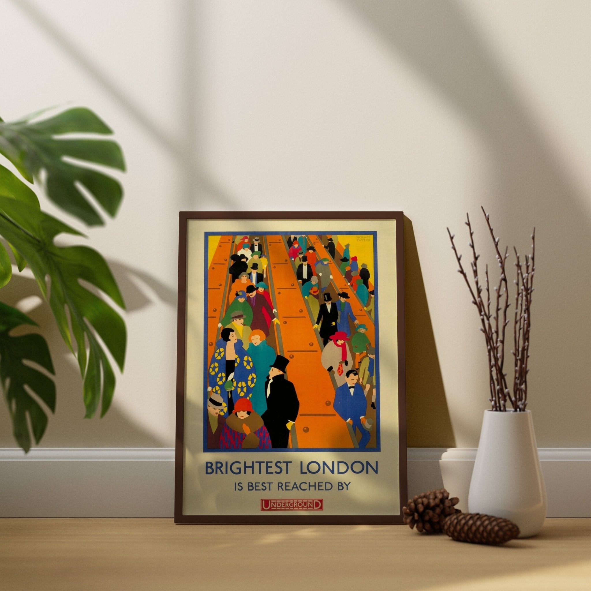 Brightest London is best Reached by Underground Canvas Wall Art - Canvasworkshop