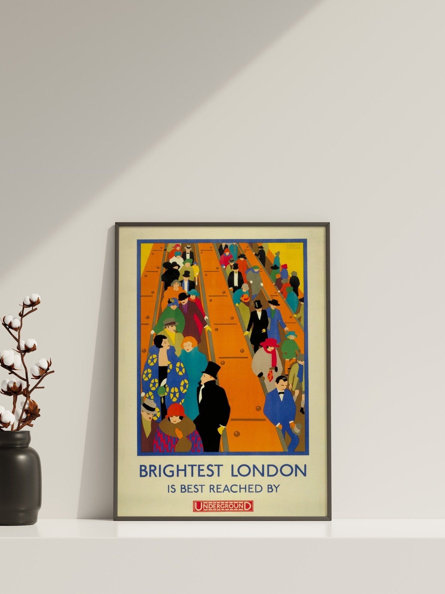 Brightest London is best Reached by Underground Canvas Wall Art - Canvasworkshop