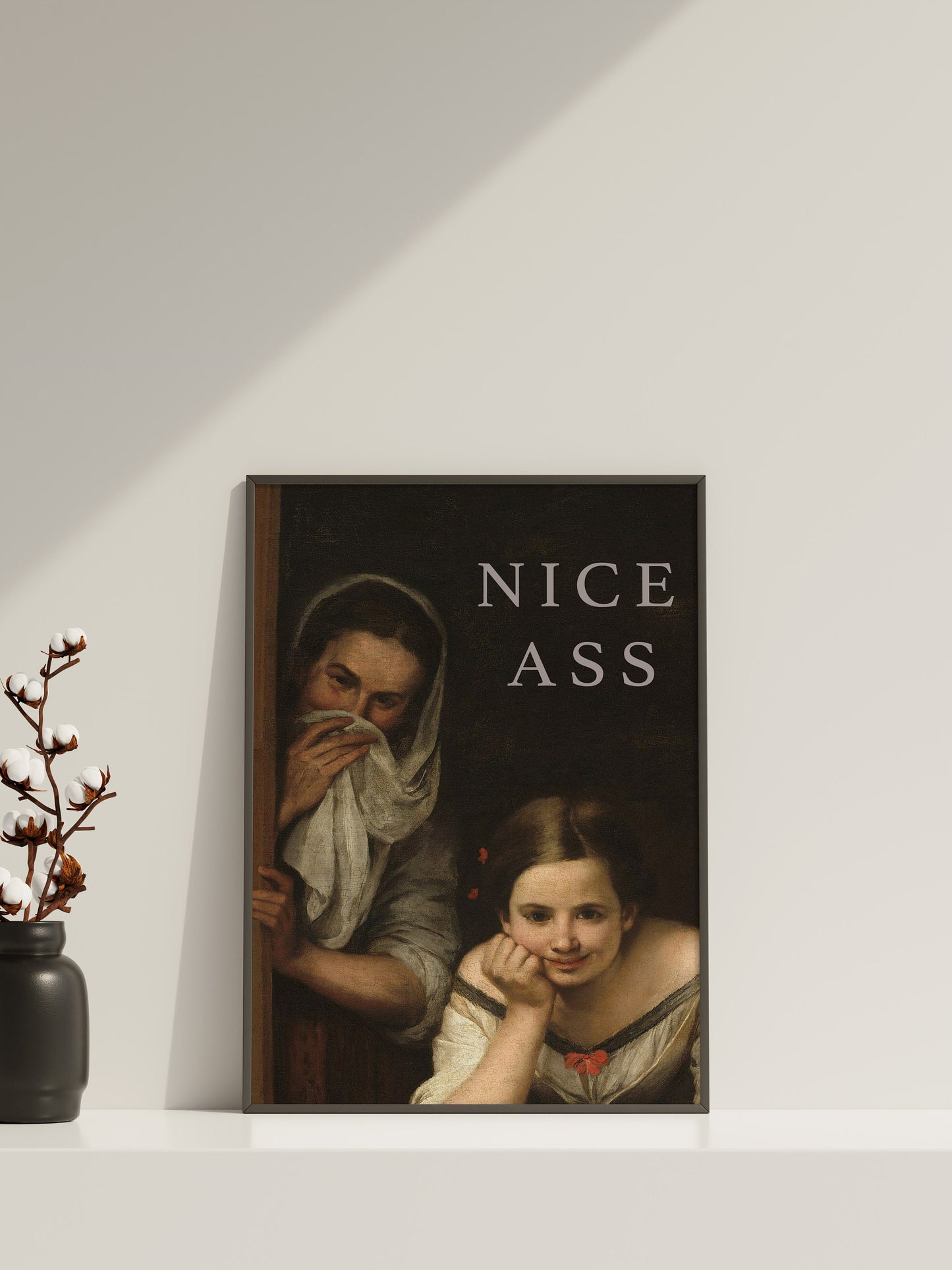 Nettes Arsch Badezimmer-Leinwandbild, Badezimmer lustige Wandkunst Deko, Toilettenzubehör, Klassische Kunst, Badezimmerposter