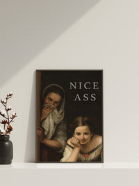 Nettes Arsch Badezimmer-Leinwandbild, Badezimmer lustige Wandkunst Deko, Toilettenzubehör, Klassische Kunst, Badezimmerposter