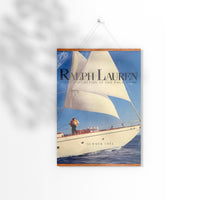 Ikonisches Magazin Poster RL Luxus Segelyacht Leinwandbild