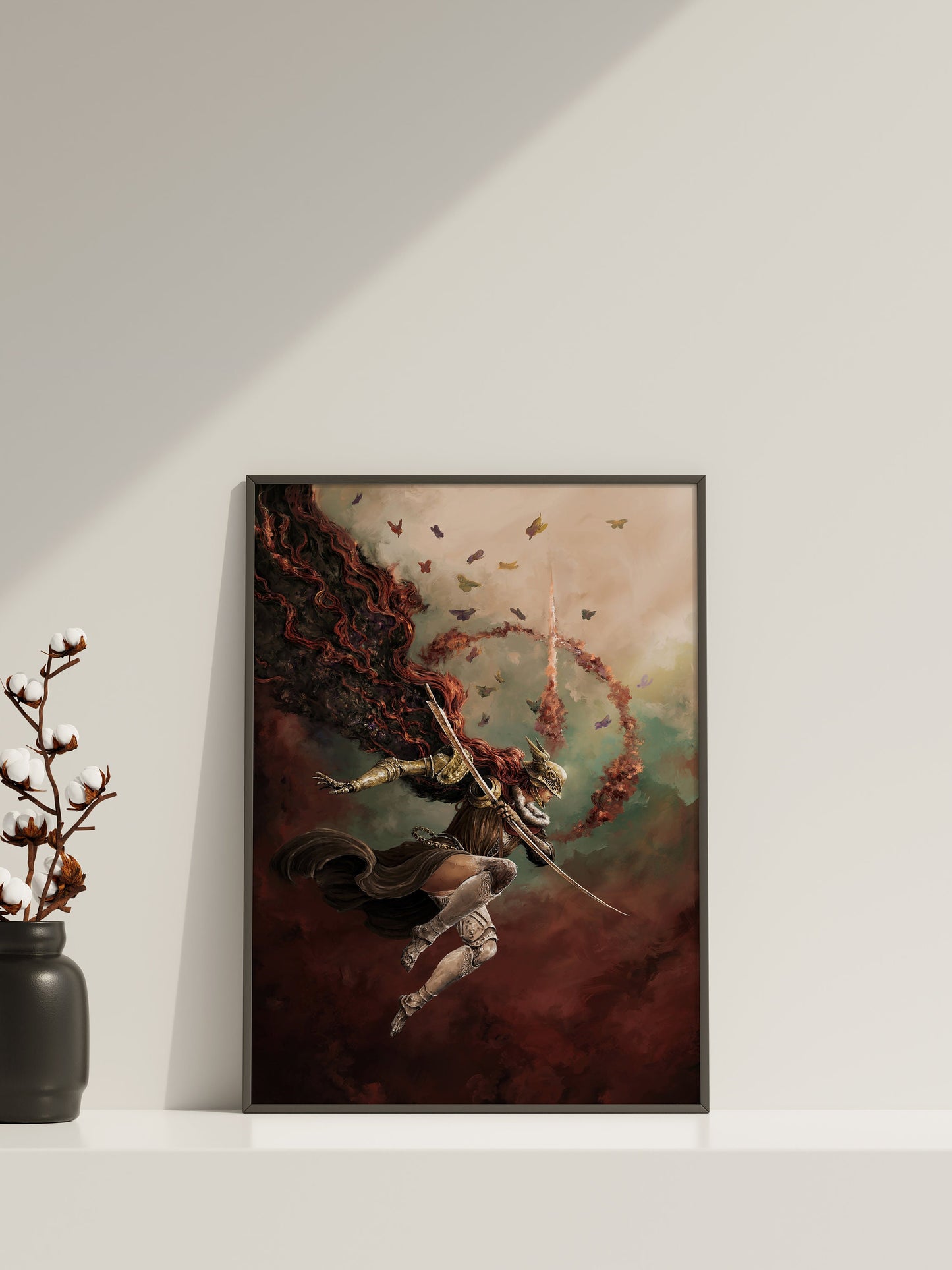 Elden Ring Canvas Wall Art, Malenia Poster, Malenia Wall Art, Elden Ring Canvas Wall Decor, Gaming Poster, Gift For Gamers, Malenia