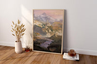 Baldur's Gate Landschafts-Wandkunst, Baldur's Gate Berg-Leinwand-Wandkunst, BG3 Poster, Gaming-Wandkunst, Gaming-Poster, Geschenk für Gamer