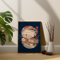 Poke Ramen Leinwand-Wandkunst, Poke Ramen Poster, Japanische Wandkunst, Japanisches Kunstposter, Pokemon Poster
