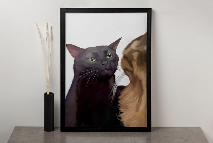 Cat Canvas Wall Decor